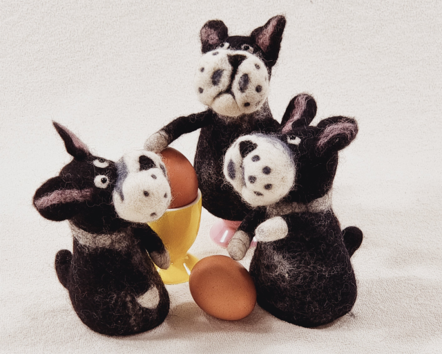 Eierwärmer "Französische Dogge"