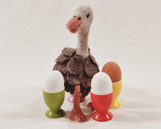 Eierwärmer "Vogel Strauß"